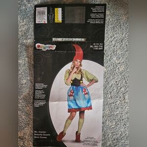 Woman adult garden gnome halloween costume xl